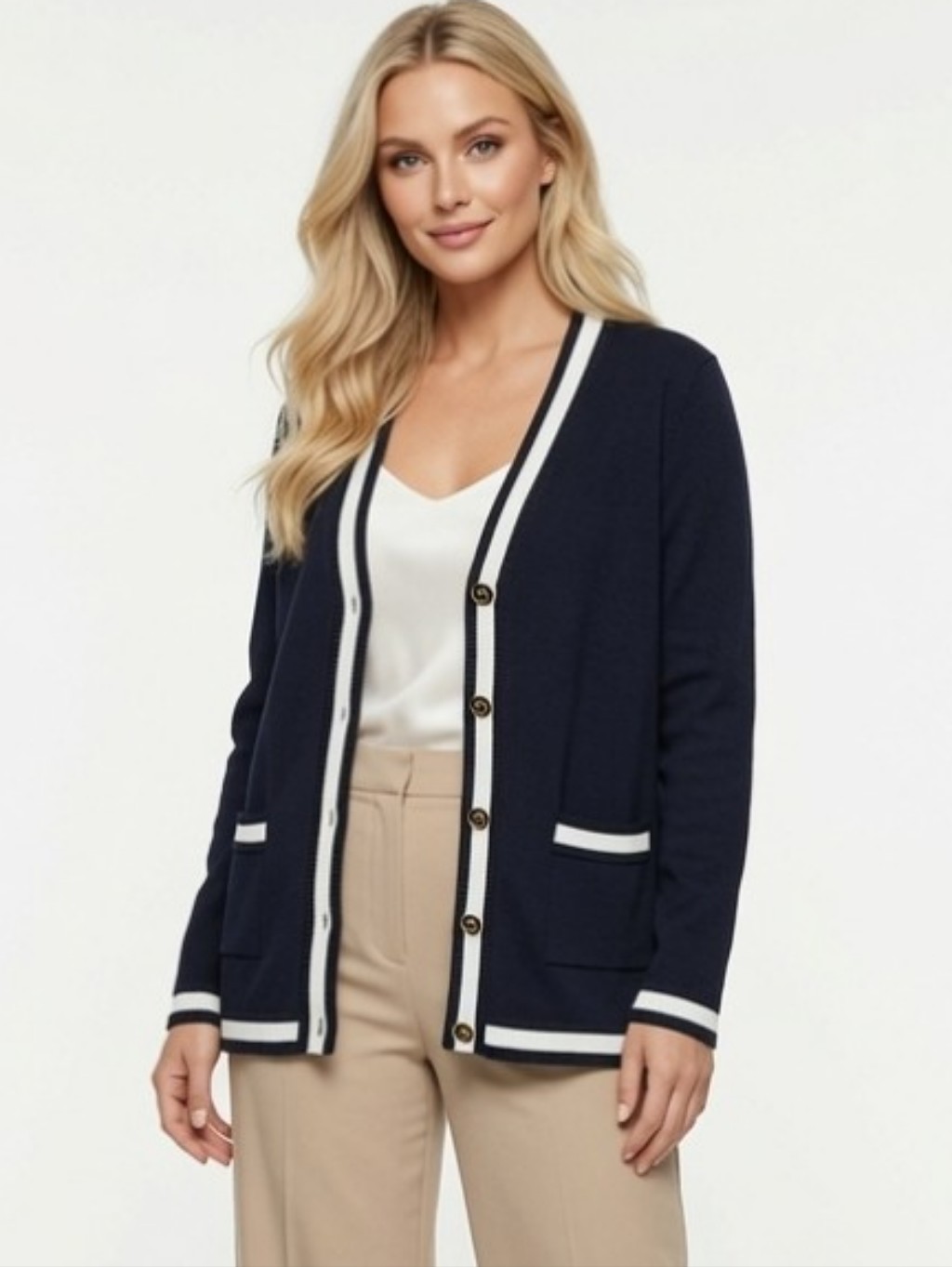 Appleseed Petite Womens Black & White Accents (Size: Xlp)